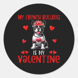Adesivo O Meu Bulldog Francês É O Meu Namorados Corações F
