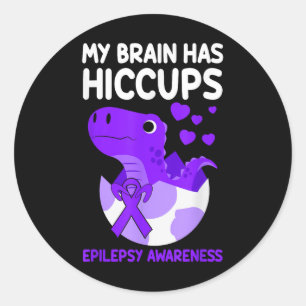 Adesivo O Meu Cérebro Tem Hiccopes Roxo Epilepsia