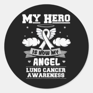 Adesivo O Meu Herói É Agora A Minha Consciência Do Cancer