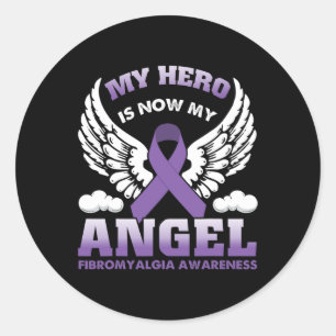 Adesivo O Meu Herói É Agora O Meu Anjo Fibromialgia Dia Da