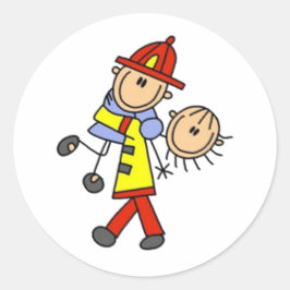 Adesivo O meu punho de bombeiro herói