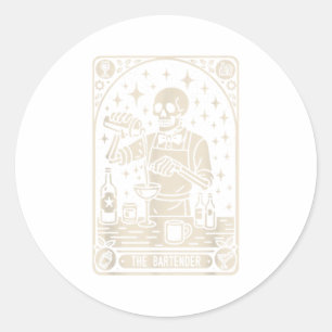 Adesivo O Mixologista Bartender Tarot Card Halloween Barm