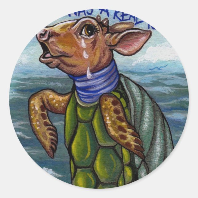 Adesivo O MOCK TURTLE Alice no Pau da Maravilha (Frente)