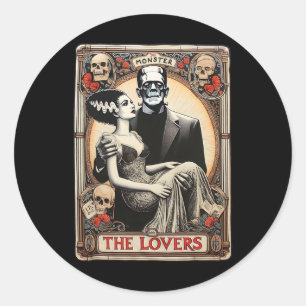 Adesivo O Monstro Frankenstein E A Noiva Os Amantes Taro