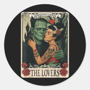 Adesivo O Monstro Frankenstein E A Noiva Os Amantes Taro
