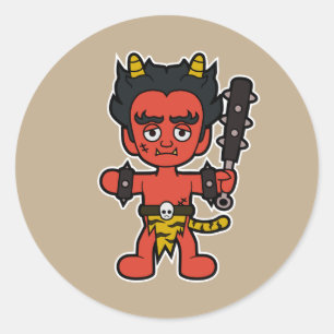 Adesivo O monstro temível de Yokai do japonês de Oni-