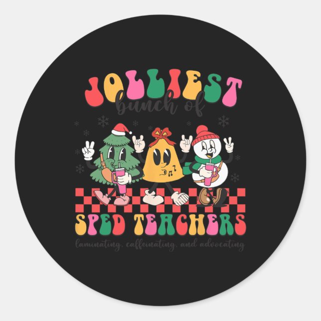 Adesivo O Monte De Professores De Natal Mais Jolliest Gro (Frente)