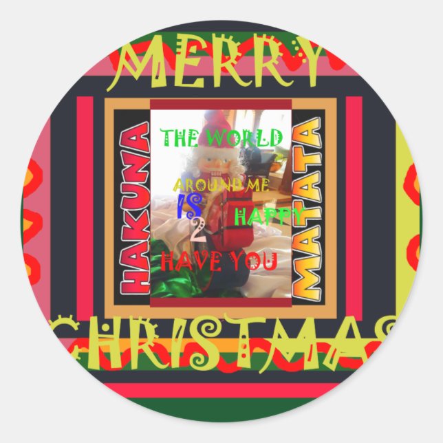 Adesivo O mundo à minha volta está feliz por ter você me c (Frente)