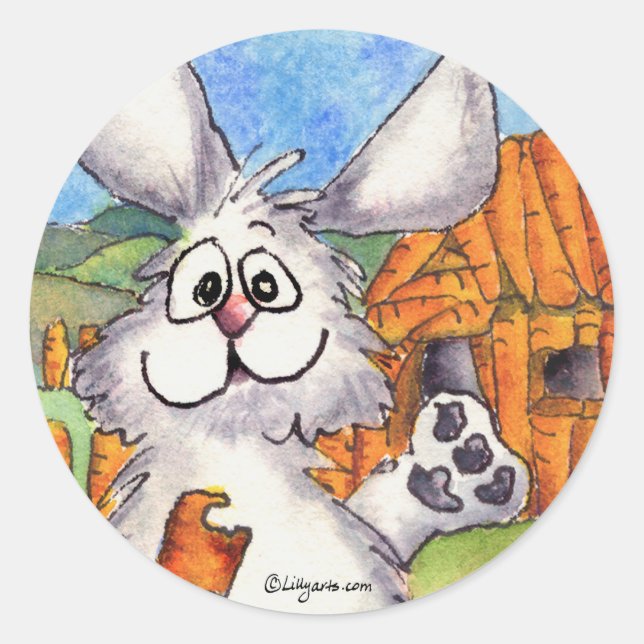 Adesivo O Mundo é o Meu Carrot Sticker (Frente)