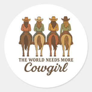 Adesivo O Mundo Precisa de Mais Vaqueiras Country Girl Oci