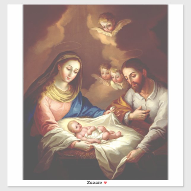 Adesivo O Nascimento de Jesus Cristo (Folha)