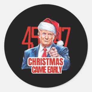 Adesivo O Natal Chegou Engraçado O Donald Trump Papais noe