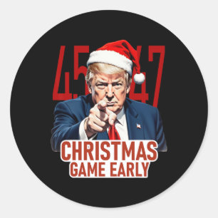 Adesivo O Natal Chegou Engraçado O Donald Trump Papais noe