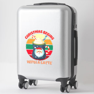 ADESIVO O NATAL COMEÇA COM UM LATTE