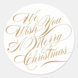Adesivo O Natal deseja o ouro/branco de  
