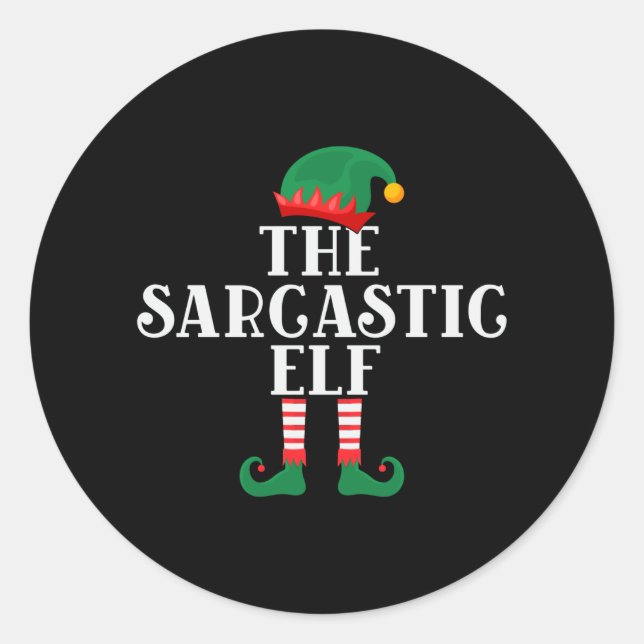 Adesivo O Natal do Elf Sarcástico (Frente)
