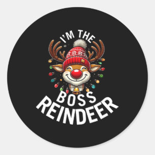 Adesivo O Natal do Grupo de Combinação Familiar Boss Reind