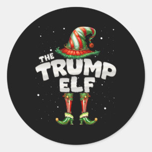 Adesivo O Natal do Trump Elf Family Mating Group