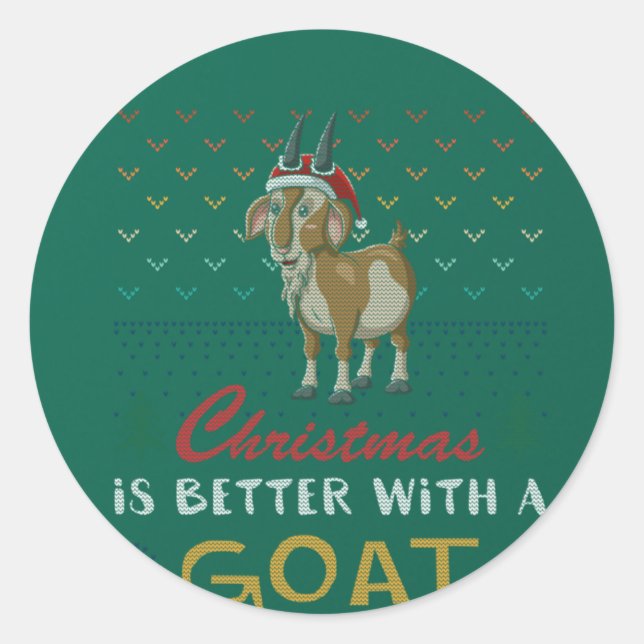 Adesivo O Natal É Melhor Com Uma Gata De Natal Feia (Frente)