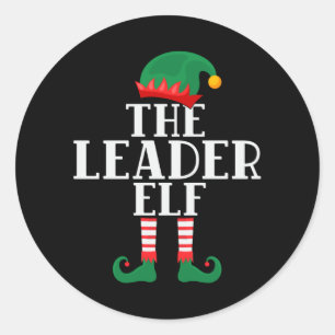 Adesivo O Natal Engraçado do Líder Elf