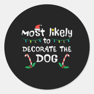 Adesivo O Natal Provavelmente Decora Os Cachorros Da Famíl