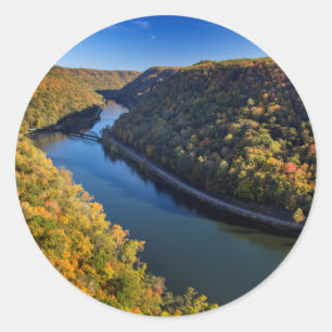 Adesivo O New River Gorge no Hawks Nest State Park
