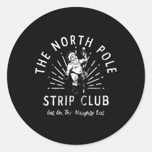 Adesivo O North Pole Strip Club Encontra-Se Na Naughn List