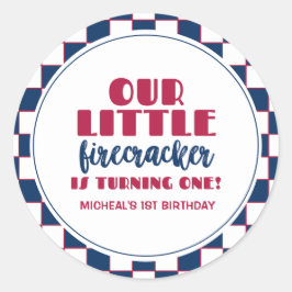 Adesivo O nosso pirralho está a fazer um aniversário