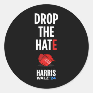 Adesivo O ódio - No Maga Hat Vote Kamala Harris Tim Walz