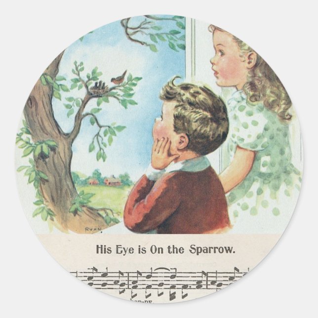 Adesivo O Olho Está No Vintão. (Frente)