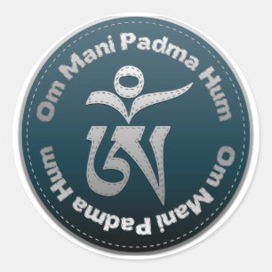 Adesivo O OM tibetano costura