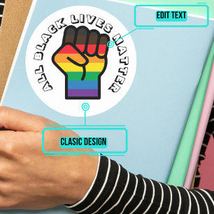 Adesivo O Orgulho Negro LGBT Todas as Vidas Importam