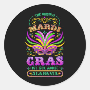 Adesivo O original Mardi Gras Mobile Alabama 1703