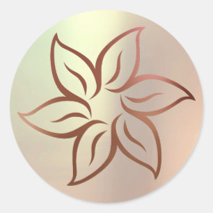Adesivo O ouro cor-de-rosa de Lotus cora ornamento