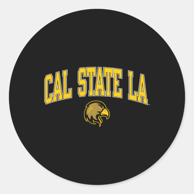 Adesivo O Ouro Eagles do Cal State Los Angeles Arrasta (Frente)