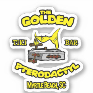Adesivo O Ouro Pterodactyl Tiki Bar Myrtle Beach