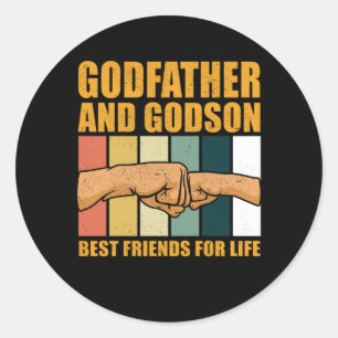 Adesivo O Padrinho E O Padrinho Da Vida Presente