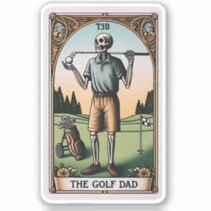 Adesivo O pai de Golfe Tarot