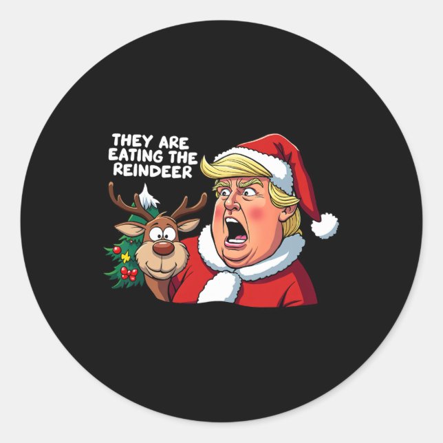 Adesivo O Pai Natal Está Comendo A Ré. (Frente)