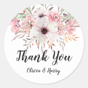 Adesivo O país rústico da aguarela floresce o favor do