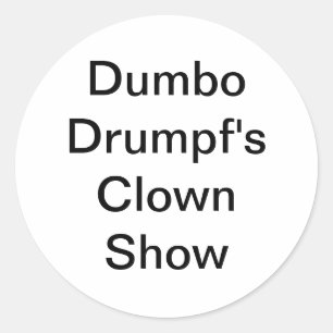 Adesivo O Palhaço de Dumbo Drumpf me diverte Hankamer Artj