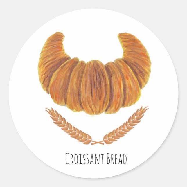Adesivo O Pão Croissant (Frente)