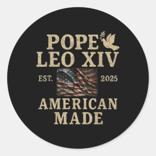 Adesivo O Papa Leo Xiv no leste de 2025 feito pelos americ