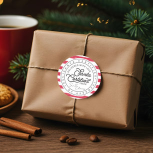 Adesivo O papai noel vermelho & branco da listra