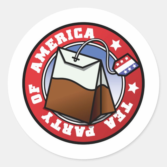 Adesivo O Partido do Chá Americano (Frente)