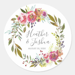 Adesivo O Pastel floresce casamento floral da fantasia