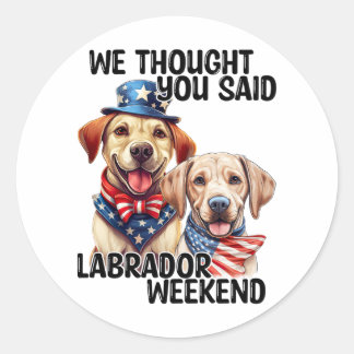 Adesivo O Patriótico Labrador Cães Cita Humor Engraçado