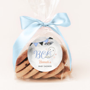 Adesivo O Pequeno Boo é um Chá de fraldas Praticamente Dev