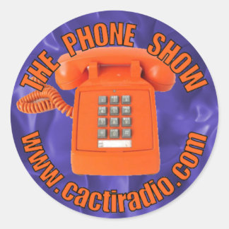 Adesivo O Phone Show cactiradio.com Round Sticker