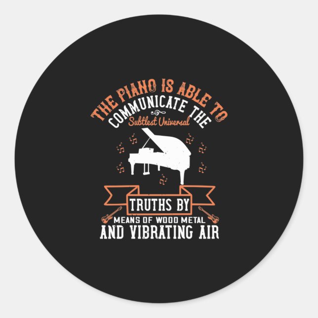 Adesivo O Piano Pode Se Comunicar (Frente)